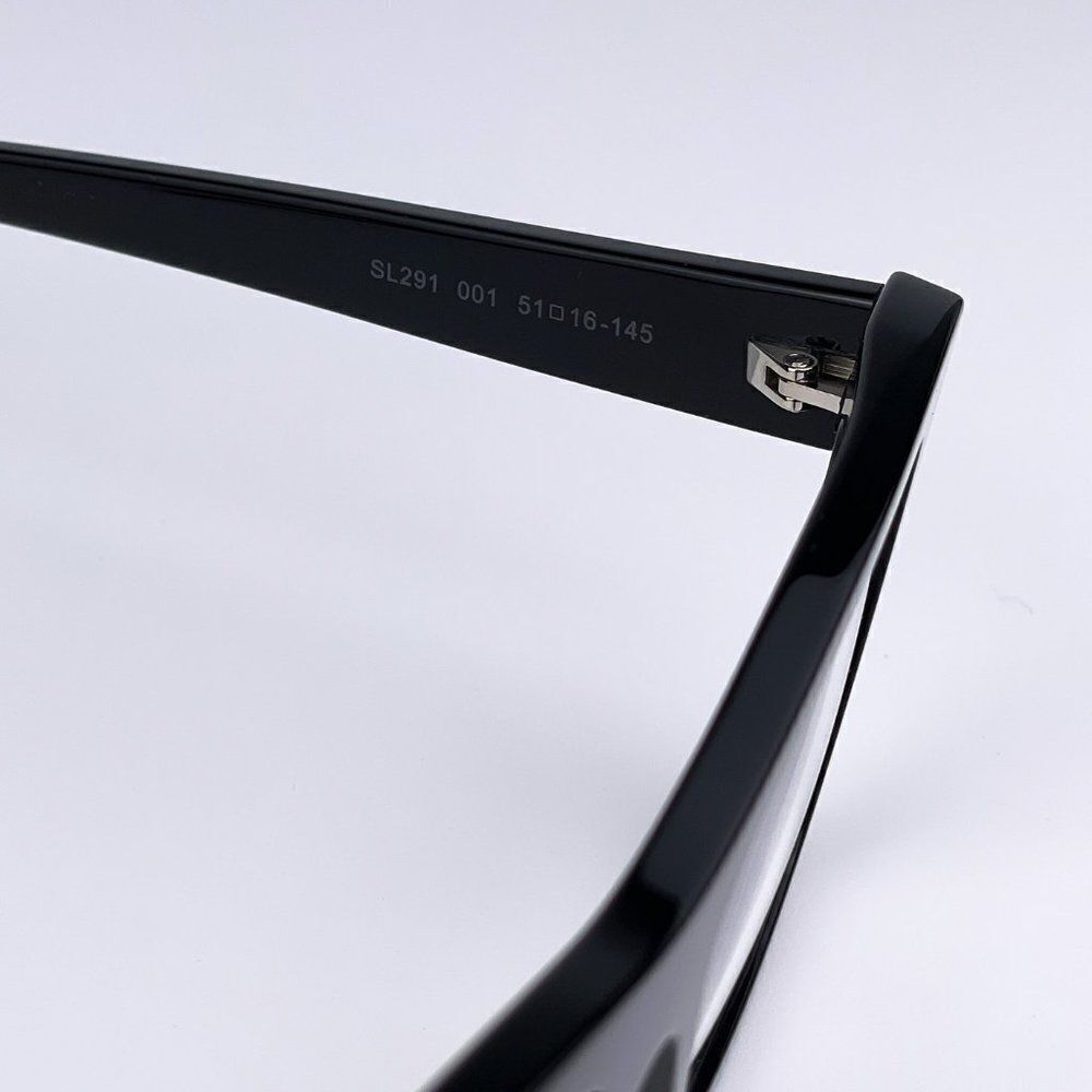 NEW Saint Laurent SL291 001 Black Cat Eye Blue Block Women Eyeglasses - Picture 12 of 14
